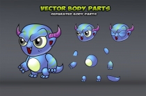 6 Monsters Game Sprites Set Screenshot 3