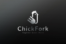 Chicken Fork Logo Template Screenshot 2