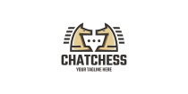 Chat Chess Logo Template Screenshot 1
