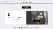Go Backpacks – Elementor WooCommerce Template Screenshot 10